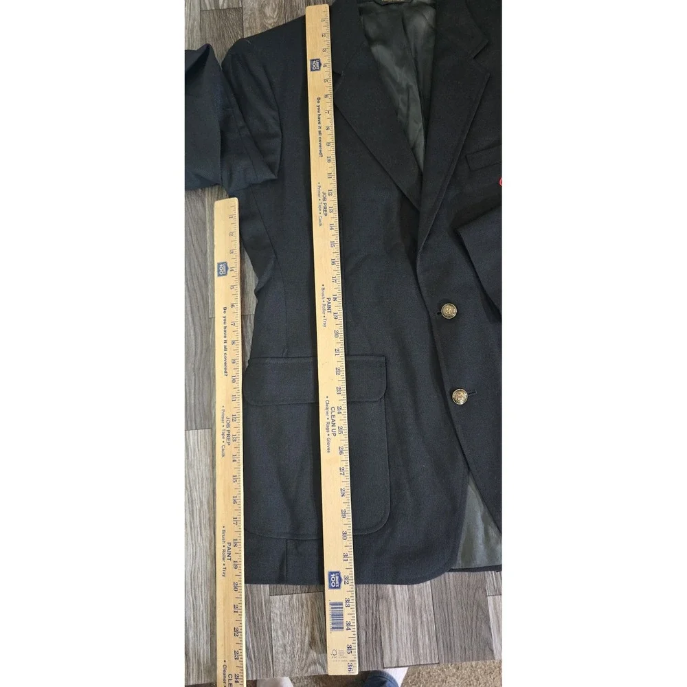 RMC Regent Blazer Coca-Cola Employee Uniform Black Gold Button Men's 42L Vintage